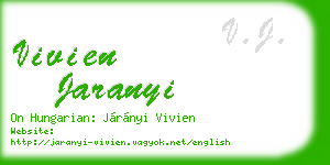 vivien jaranyi business card